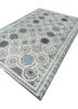 far pavilions ivory wool hand knotted Rug - FoldShot far pavilions ivory wool hand knotted Rug - FoldShot
