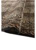 gilded age grey and black afghan wool hand knotted Rug - FoldShot