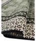 gilded age green afghan wool hand knotted Rug - FoldShot