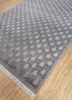 inde rose grey and black wool and silk hand knotted Rug - FoldShot inde rose grey and black wool and silk hand knotted Rug - FoldShot
