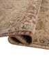 viscaya red and orange afghan wool and silk hand knotted Rug - FoldShot
