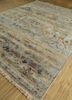 viscaya beige and brown afghan wool and silk hand knotted Rug - FoldShot viscaya beige and brown afghan wool and silk hand knotted Rug - FoldShot