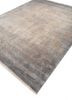 far east grey and black afghan wool and silk hand knotted Rug - FoldShot far east grey and black afghan wool and silk hand knotted Rug - FoldShot