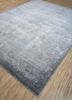 entropy ivory afghan wool and silk hand knotted Rug - FoldShot