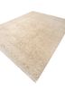 far east beige and brown afghan wool and silk hand knotted Rug - FoldShot far east beige and brown afghan wool and silk hand knotted Rug - FoldShot