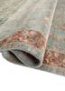 far pavilions blue wool and silk hand knotted Rug - FoldShot far pavilions blue wool and silk hand knotted Rug - FoldShot