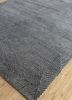 azalea grey and black wool and bamboo silk hand knotted Rug - FoldShot azalea grey and black wool and bamboo silk hand knotted Rug - FoldShot