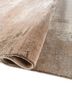 entropy beige and brown wool and bamboo silk hand knotted Rug - FoldShot
