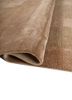 aprezo beige and brown wool and viscose hand knotted Rug - FoldShot