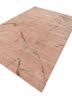 urban pause by kavi red and orange wool and bamboo silk hand knotted Rug - FoldShot urban pause by kavi red and orange wool and bamboo silk hand knotted Rug - FoldShot