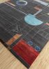 aakar by kavi grey and black wool and bamboo silk hand knotted Rug - FoldShot aakar by kavi grey and black wool and bamboo silk hand knotted Rug - FoldShot