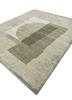 unfold by kavi green wool and bamboo silk hand knotted Rug - FoldShot
