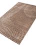 azalea beige and brown wool and bamboo silk hand knotted Rug - FoldShot