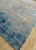 chaos theory by kavi blue wool and bamboo silk hand knotted Rug - FoldShot chaos theory by kavi blue wool and bamboo silk hand knotted Rug - FoldShot