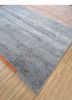 urban pause by kavi blue wool and bamboo silk hand knotted Rug - FoldShot urban pause by kavi blue wool and bamboo silk hand knotted Rug - FoldShot