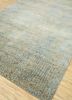 chaos theory by kavi grey and black wool and bamboo silk hand knotted Rug - FoldShot