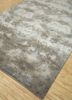 chaos theory by kavi grey and black wool and bamboo silk hand knotted Rug - FoldShot