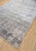 chaos theory by kavi beige and brown wool and bamboo silk hand knotted Rug - FoldShot