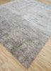 chaos theory by kavi grey and black wool and bamboo silk hand knotted Rug - FoldShot chaos theory by kavi grey and black wool and bamboo silk hand knotted Rug - FoldShot