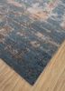 chaos theory by kavi blue wool and bamboo silk hand knotted Rug - FoldShot chaos theory by kavi blue wool and bamboo silk hand knotted Rug - FoldShot