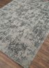 chaos theory by kavi grey and black wool and bamboo silk hand knotted Rug - FoldShot chaos theory by kavi grey and black wool and bamboo silk hand knotted Rug - FoldShot