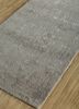 chaos theory by kavi grey and black wool and bamboo silk hand knotted Rug - FoldShot