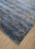 chaos theory by kavi blue wool and bamboo silk hand knotted Rug - FoldShot chaos theory by kavi blue wool and bamboo silk hand knotted Rug - FoldShot