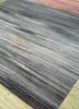 chaos theory by kavi grey and black wool and bamboo silk hand knotted Rug - FoldShot chaos theory by kavi grey and black wool and bamboo silk hand knotted Rug - FoldShot