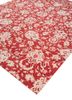 chaos theory by kavi red and orange wool and bamboo silk hand knotted Rug - FoldShot