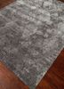 project error by kavi grey and black  hand knotted Rug - FoldShot