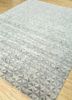 chaos theory by kavi grey and black wool and bamboo silk hand knotted Rug - FoldShot