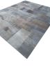 afterglow by kavi blue wool and bamboo silk hand knotted Rug - FoldShot