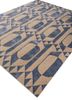 aakar by kavi beige and brown wool and bamboo silk hand knotted Rug - FoldShot aakar by kavi beige and brown wool and bamboo silk hand knotted Rug - FoldShot