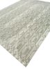 aakar by kavi green wool and bamboo silk hand knotted Rug - FoldShot