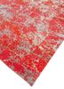 chaos theory by kavi red and orange wool and bamboo silk hand knotted Rug - FoldShot chaos theory by kavi red and orange wool and bamboo silk hand knotted Rug - FoldShot