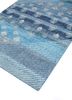 erbe blue wool hand knotted Rug - FoldShot erbe blue wool hand knotted Rug - FoldShot