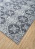 erbe blue wool hand knotted Rug - FoldShot erbe blue wool hand knotted Rug - FoldShot