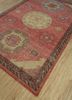 erbe red and orange wool hand knotted Rug - FoldShot erbe red and orange wool hand knotted Rug - FoldShot