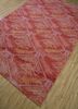 erbe red and orange wool hand knotted Rug - FoldShot