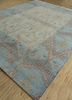 erbe blue wool hand knotted Rug - FoldShot