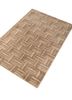 saga beige and brown acrylic hand loom Rug - FoldShot saga beige and brown acrylic hand loom Rug - FoldShot