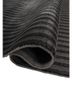tesoro grey and black acrylic hand loom Rug - FoldShot