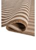 tesoro beige and brown acrylic hand loom Rug - FoldShot