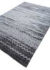 basis grey and black bamboo silk hand loom Rug - FoldShot basis grey and black bamboo silk hand loom Rug - FoldShot