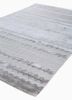 basis grey and black bamboo silk hand loom Rug - FoldShot