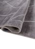 saga grey and black viscose hand loom Rug - FoldShot