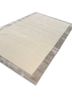 konstrukt ivory wool and bamboo silk hand loom Rug - FoldShot konstrukt ivory wool and bamboo silk hand loom Rug - FoldShot
