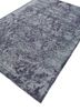 konstrukt blue wool and bamboo silk hand loom Rug - FoldShot konstrukt blue wool and bamboo silk hand loom Rug - FoldShot