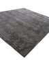 konstrukt grey and black wool and bamboo silk hand loom Rug - FoldShot konstrukt grey and black wool and bamboo silk hand loom Rug - FoldShot