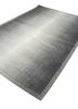 basis grey and black wool hand loom Rug - FoldShot